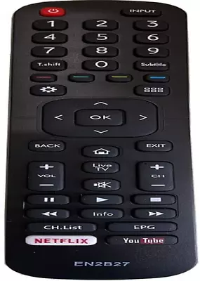 New EN2B27 Remote Control Fit For Hisense Smart LED TV 40K321UWT 40K3300UW 40K31 • $18.60