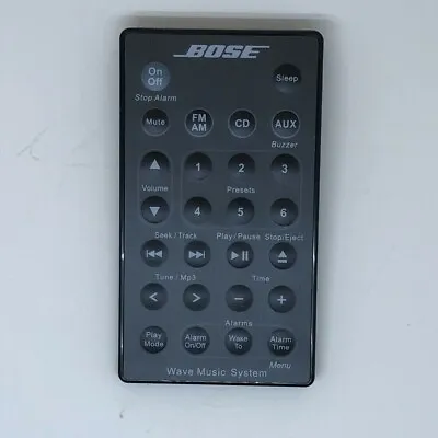 $7.60 • Buy Genuine Bose Wave Music System Black Remote Control For AWRCC1 AWRCC2 Radio/CD