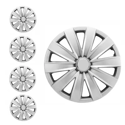PREMIUM 16  SET OF 4 ABS Hubcaps Snap On Full Wheel Cover Silver Fits Volvo • $99.99