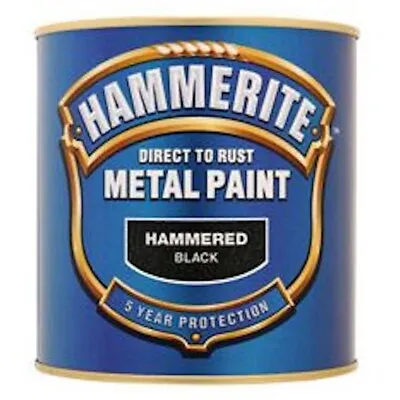 Hammerite Hammered Black Metal Paint 250ml • £10.75