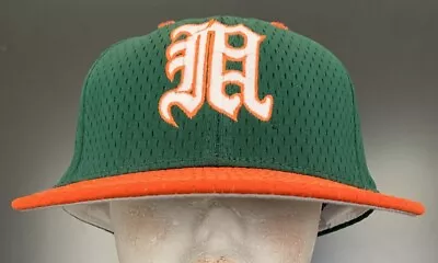 Pro•Line Miami Hurricanes Mesh SnapBack Cap Hat Sz. OSFM NEW Green/Orange/White • $16