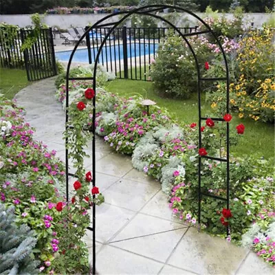 1 Pcs Garden Arch Metal Garden Patio Ornament Sunshade Rose Vines Climbing Plant • $30.35