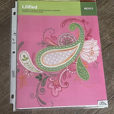 Bernina Lilified Embroidery Designs On USB #82003 Quilt Craft Letters Flowers • $16.49