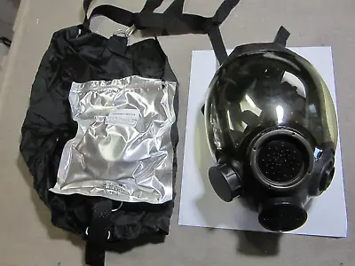 MSA Advantage 1000 Full Face Gas Mask Respirator W/ Filter 8/25 Exp. Bag Large • $64.50