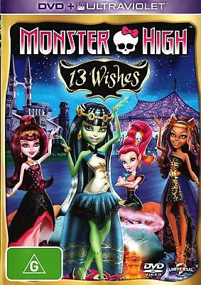 Monster High 13 Wishes   NON-USA Format   PAL   Region 4 Import - Australi (DVD) • $23.19