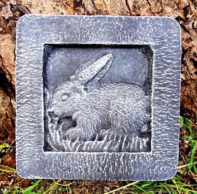 Rabbit Tile Plastic Mold  8  X 8 X Just Under 1  Thick Plaster Concrete Mould • $29.95