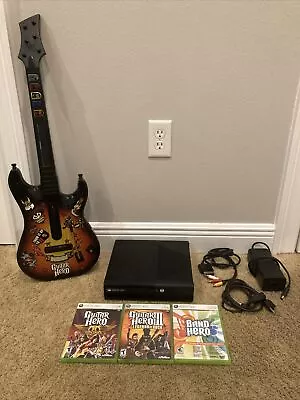 Xbox 360 E Console 4GB + Guitar Hero Bundle + Sunburst + Games. Tested!! • $335