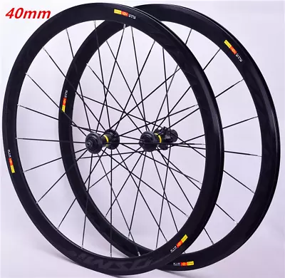 $378 • Buy 700C Depth 30mm 40mm 50mm City Rim Racing Alloy Wheels Cosmic Road Bike Wheelset