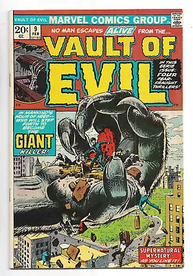 Vault Of Evil #9 Marvel Comics 1974 Vintage Horror / Sci-fi • $7.27