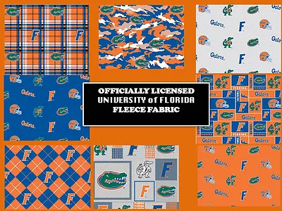University Of Florida Fleece Fabric-florida Gators Fleece-all Patterns • $18.99