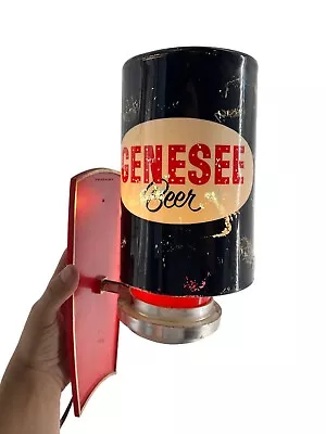 Genesee  Sparkler  Heat Spinner Backbar Lighted Motion Beer Sign • $360