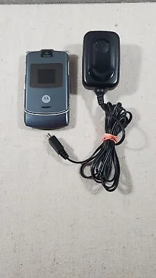 Motorola RAZR V3 - Dark Platinum / Gray ( Alltel) Cellular Flip Phone • $29.95
