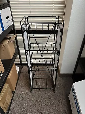 4 Tier Merchandise Wire Retail Metal Rack Snack Candy Display W/Branding Inserts • $85