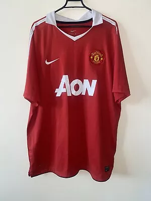 MANCHESTER UNITED 2010 2011 ORIGINAL FOOTBALL SOCCER JERSEY SHIRT Era GIGGS XL • $29.99