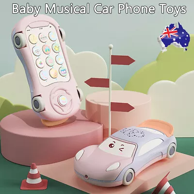 Baby Musical Car Phone Toys For 1 Year Old Boy Kids Early Education Learning Toy • $10.89