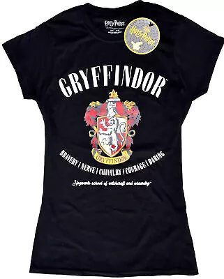 HARRY POTTER PRIMARK T-Shirt GRYFFINDOR Style HOGWARTS Ladies UK Sizes 4 To 20 • $31.51