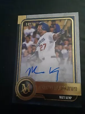 2019 Topps Museum Collection Archival Autograph Matt Kemp #04/25 • $20