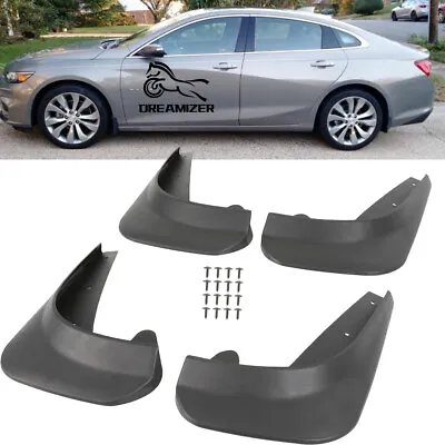 For Chevy Chevrolet Malibu 4x Front & Rear Mud Flaps Splash Guards Splashguards • $27.45