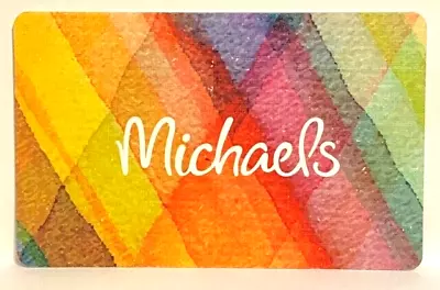Michaels Crafts Pretty & Colorful Pastel Geometric Design 2017 Gift Card • $2.49