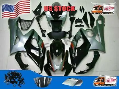 Fit For  2005-2006 GSXR 1000 Black Grey ABS Injection Fairing Plastic M003 • $459.99