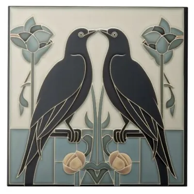 Ceramic Tile Reproduction Art Deco Art Nouveau Vintage Rare Majolica Victorian • $19.79