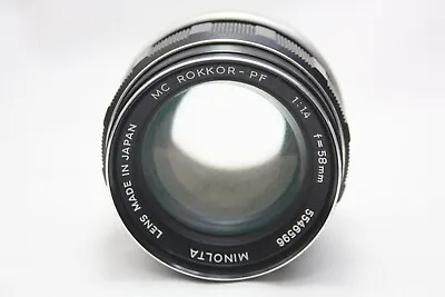 [AS IS] Minolta MC Rokkor-PF 58mm F/1.4 MF Standard Prime Lens From Japan #K0046 • $27.45