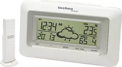 Technoline Weather Direct Alarm Clock WD 1080 With Indoor Temperature Display • £17.58