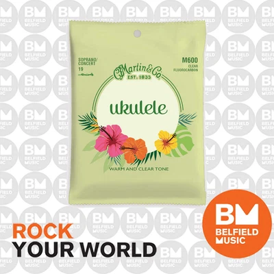$14.95 • Buy Martin M600 Fluorocarbon Ukulele Strings 4-String Uke Soprano/Concert - BM