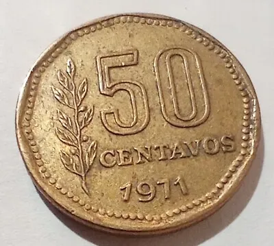 50 Centavos 1971 Argentina Coin • $2.63