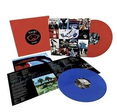 U2 ACHTUNG BABY 30th Anniversary Limited Edition Red/Blue Color Vinyl 2LP 🆕 ✅ • $129