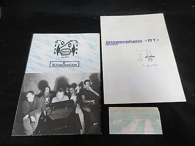 $99.99 • Buy Radiohead 1995 Japan Tour Poster Style Concert Program W Ticket Stub Answerphone