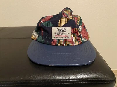 $50 • Buy Vintage Lemar And Dauley Floral 5 Panel Strapback Hat Multicolor