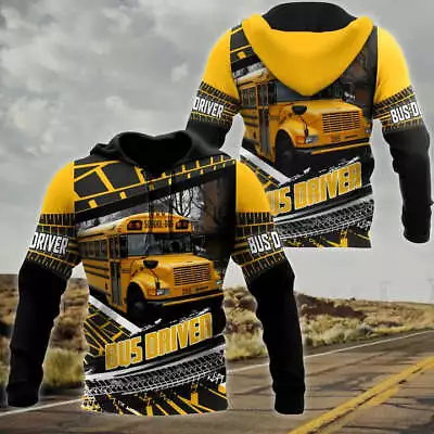 Bus Driver 3D Pullover Hoodie Shirts For Men & Women Gifts For Bus Drivers • $25.99