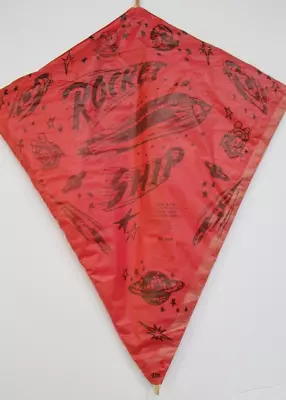 Vintage Paper Kite Red Paper Rocket Ship New Old Stock • $29.99