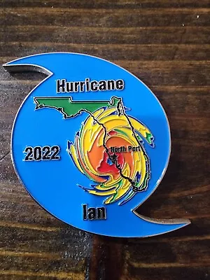 Hurricane Ian Challenge Coin North Port Police Department • $26.55