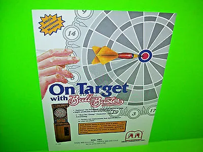 BULL BUSTER Original Vintage 1986 Coin-Op Darts Arcade Game Sales Flyer Promo • $13.60