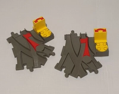 $30 • Buy Lego Duplo Vintage (1993) Points Switching Train Tracks Complete Set 2736