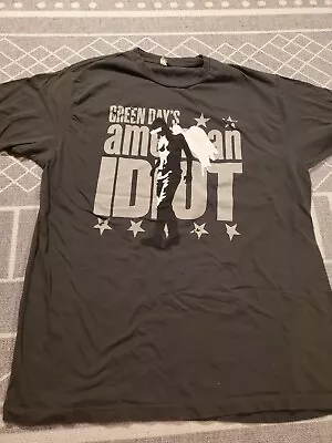 Green Day American Idiot T-Shirt Size XL Tultex Punk Alternative Gray • $20