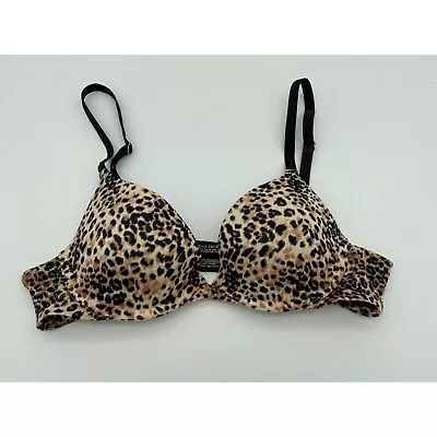 Victoria's Secret Biofit Demi Uplift Cheetah Animal Print Underwire Bra Size 34A • $19.99