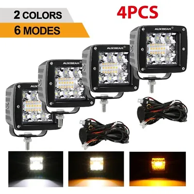 4PCS AUXBEAM 3  Inch LED Work Light Bar Offroad Truck ATV Driving Fog Pods Lamps • $98.99