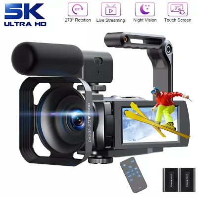 5K Video Camera YouTube Vlogging Camera 56MP UHD 3  Camcorder 16X Digital Zoom • $126.84