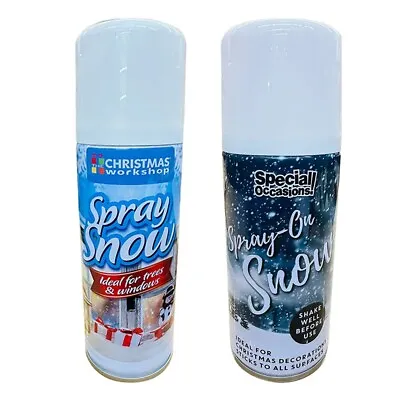 Snow Spray Christmas Artificial Fake Xmas Spray Ideal For Decorations 200ml • £5.93