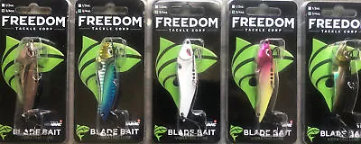 Freedom Tackle Vibrating Blade Bait 3/4oz Fishing Lure Lot Of 5 • $35