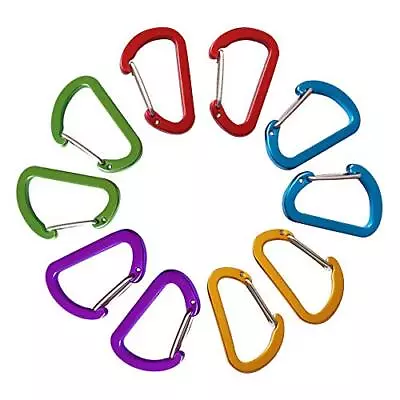 Small Keychain Keyring Clips Mini Carabiner - Micro Tiny Aluminum Hooks For Home • $10.93