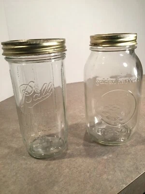 $16 • Buy Vintage Ball Refrigerator Freezer Tall Mason & Golden Harvest Mason Canning Jars