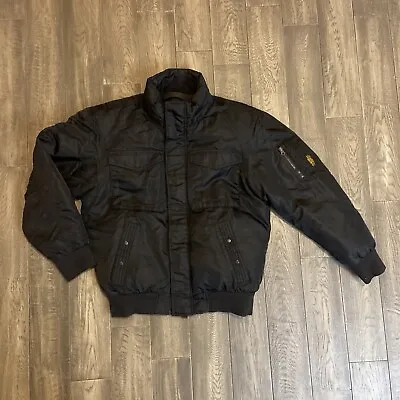 Ralph Lauren Polo Jeans Co Military Surplus Black Bomber Jacket Mens XXL • $149.99