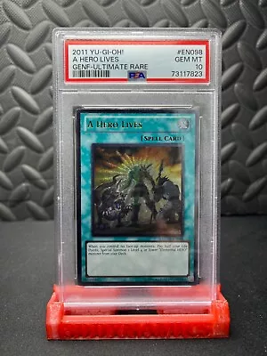 | Yugioh A Hero Lives GENF-EN098 Ultimate Rare  PSA 10 GEM MINT  Pop 3 🔥 | • $999.99