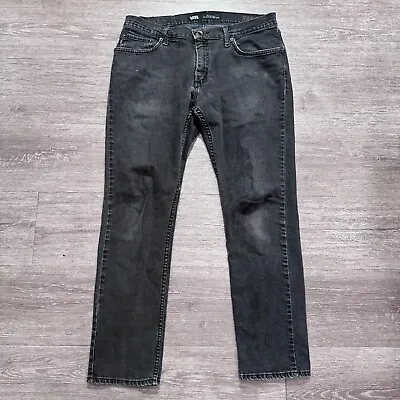 Vans Jeans Mens 32x30 Black  Denim V46 Taper Off The Wall Skate Skateboard Pants • $15.53