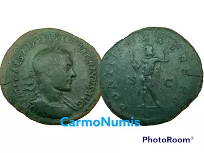 Macrinus Very Beautiful Sestertius Rome 217-218 RRR! [ROM_440] • $1480.60