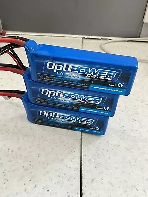 Optipower Ultra Lipo Cell 2150 Mah 3s 50C  ( Battery 12 And 3 ) • £40